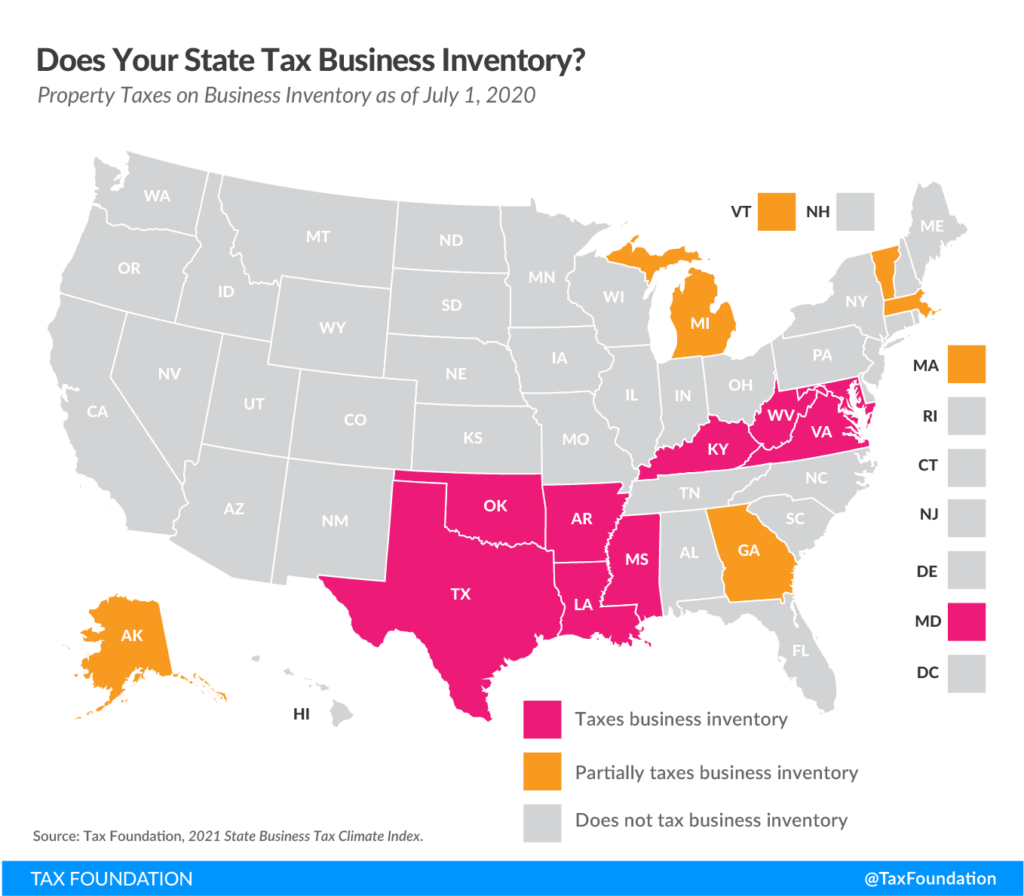 Business Inventory Taxes on Property Taxes: Louisiana 2017